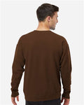 Tultex 340 Unisex Fleece Crewneck Sweatshirt - Brown - model back