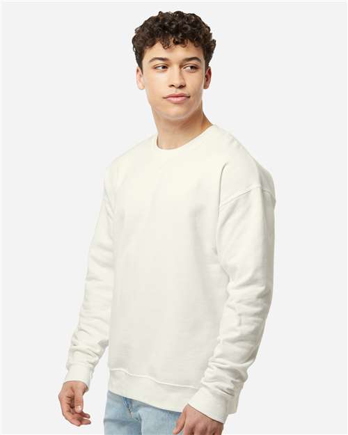 Tultex 340 Unisex Fleece Crewneck Sweatshirt - Natural - model side