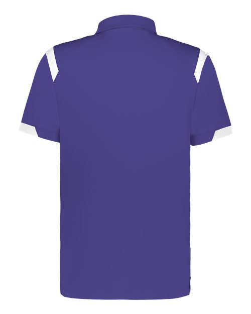 Badger 3350 Unisex On the Rise Polo - Purple/ White - back