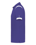 Badger 3350 Unisex On the Rise Polo - Purple/ White - side