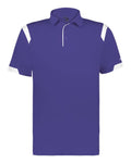Badger 3350 Unisex On the Rise Polo - Purple/ White - front