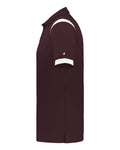 Badger 3350 Unisex On the Rise Polo - Maroon/ White - side