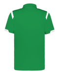 Badger 3350 Unisex On the Rise Polo - Kelly/ White - back