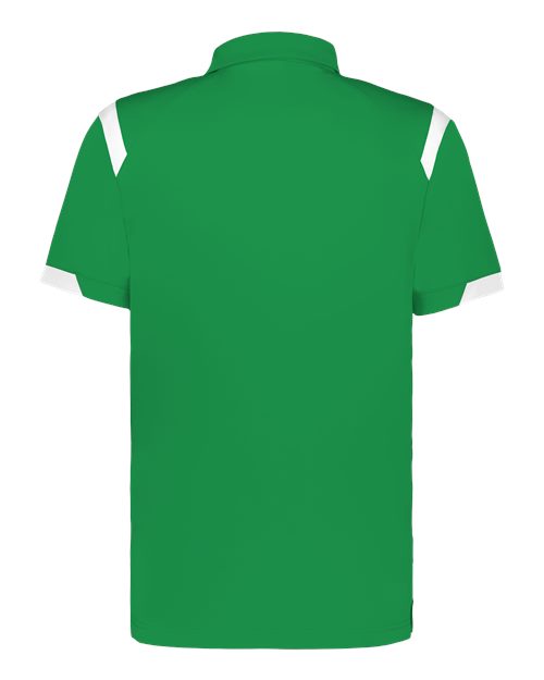 Badger 3350 Unisex On the Rise Polo - Kelly/ White - back