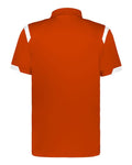 Badger 3350 Unisex On the Rise Polo - Burnt Orange/ White - back