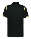 Badger 3350 Unisex On the Rise Polo - Black/ Vegas Gold - back