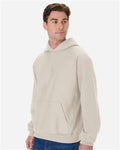 Hanes OG700 Unisex Beefy Sweats Premium Heavyweight Hooded Sweatshirt - Sand - model side