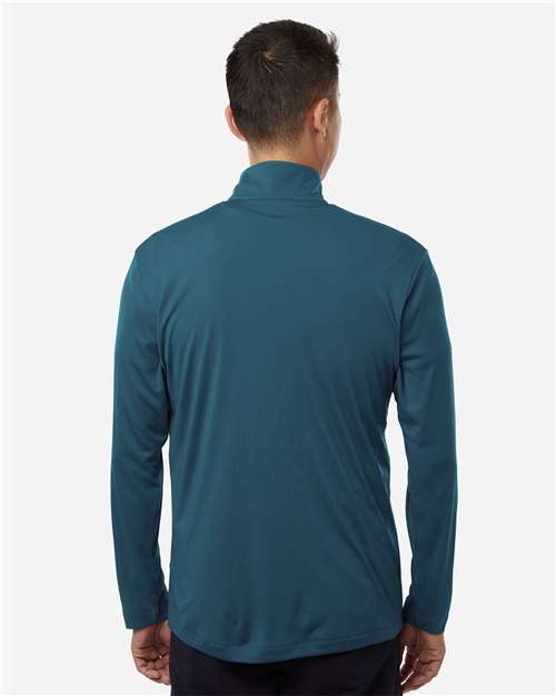 AllPro 41870 Men's Pro-Lock Performance Quarter-Zip Pullover - Atlantic Blue - model back