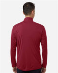 AllPro 41870 Men's Pro-Lock Performance Quarter-Zip Pullover - Cardinal - model back