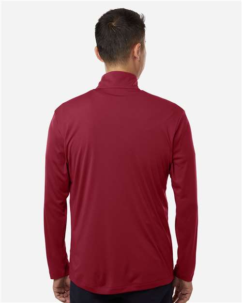 AllPro 41870 Men's Pro-Lock Performance Quarter-Zip Pullover - Cardinal - model back