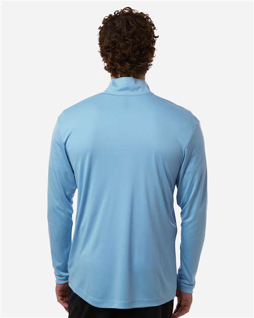 AllPro 41870 Men's Pro-Lock Performance Quarter-Zip Pullover - Carolina Blue - model back