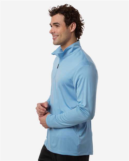 AllPro 41870 Men's Pro-Lock Performance Quarter-Zip Pullover - Carolina Blue - model side