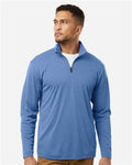 AllPro 41870 Men's Pro-Lock Performance Quarter-Zip Pullover - Heather Royal - model front