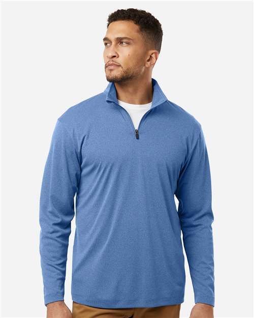 AllPro 41870 Men's Pro-Lock Performance Quarter-Zip Pullover - Heather Royal - model front