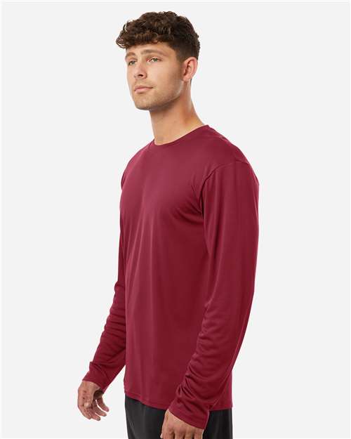 AllPro 48400 Unisex Pro-Lock Performance Long Sleeve T-Shirt - Cardinal - model side