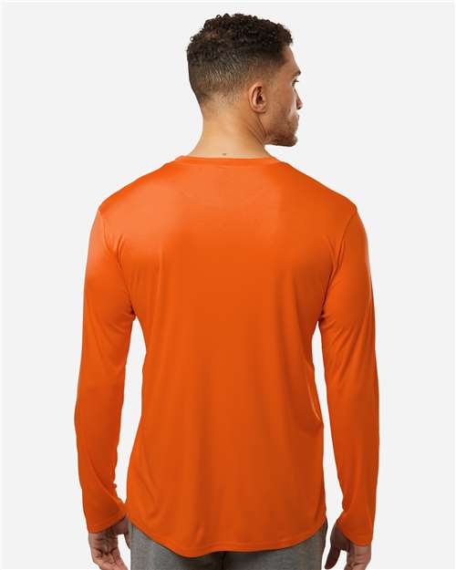 AllPro 48400 Unisex Pro-Lock Performance Long Sleeve T-Shirt - Deep Orange - model back