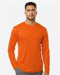AllPro 48400 Unisex Pro-Lock Performance Long Sleeve T-Shirt - Deep Orange - model front