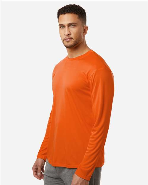 AllPro 48400 Unisex Pro-Lock Performance Long Sleeve T-Shirt - Deep Orange - model side