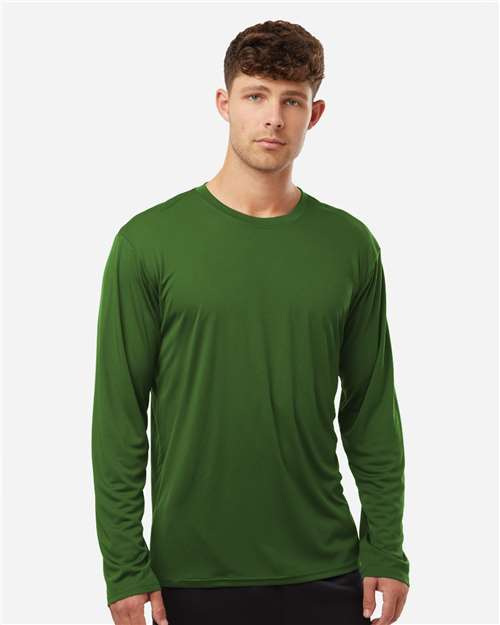 AllPro 48400 Unisex Pro-Lock Performance Long Sleeve T-Shirt - Olive Green - model front