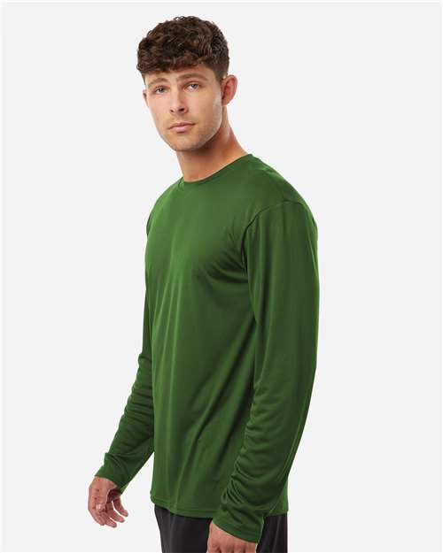 AllPro 48400 Unisex Pro-Lock Performance Long Sleeve T-Shirt - Olive Green - model side