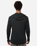 AllPro 48510 Unisex Pro-Lock Performance Hooded Long Sleeve T-Shirt - Black - model back