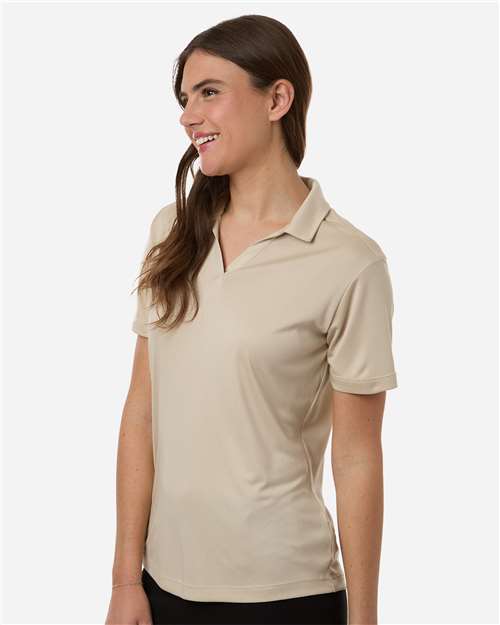 AllPro 41800L Women's Pro-Lock Performance Polo - Sand - model side