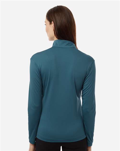 AllPro 41870L Women's Pro-Lock Performance Quarter-Zip Pullover - Atlantic Blue - model back