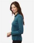 AllPro 41870L Women's Pro-Lock Performance Quarter-Zip Pullover - Atlantic Blue - model side