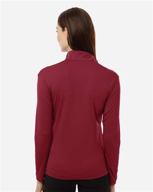 AllPro 41870L Women's Pro-Lock Performance Quarter-Zip Pullover - Cardinal - model back