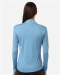 AllPro 41870L Women's Pro-Lock Performance Quarter-Zip Pullover - Carolina Blue - model back