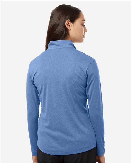 AllPro 41870L Women's Pro-Lock Performance Quarter-Zip Pullover - Heather Royal - model back