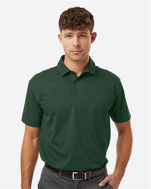 AllPro 41SP0 Men's Pro-Flex Sorona Polo - Forest Green - model front