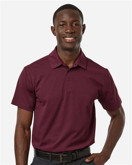 AllPro 41SP0 Men's Pro-Flex Sorona Polo - Maroon - model front