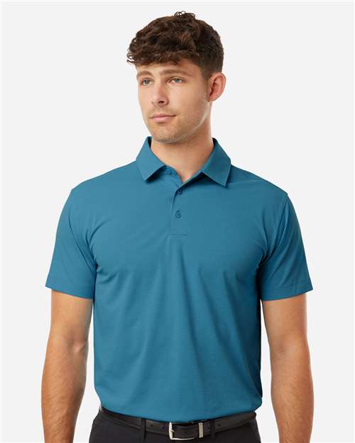 AllPro 41SP0 Men's Pro-Flex Sorona Polo - Pacific Blue - model front