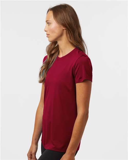 AllPro 48000L Women's Pro-Lock Performance T-Shirt - Cardinal - model side