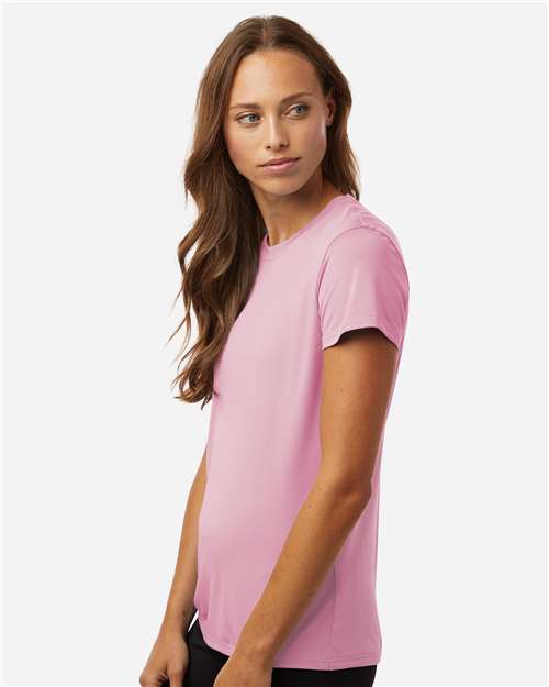 AllPro 48000L Women's Pro-Lock Performance T-Shirt - Light Pink - model side