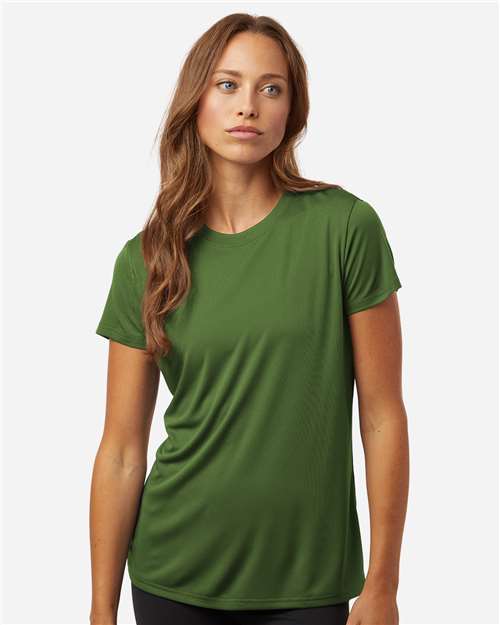 AllPro 48000L Women's Pro-Lock Performance T-Shirt - Olive Green - model front