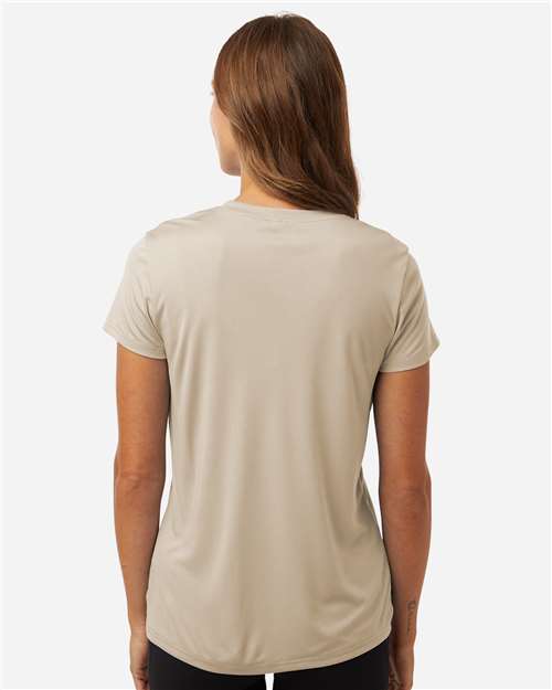 AllPro 48000L Women's Pro-Lock Performance T-Shirt - Sand - model back