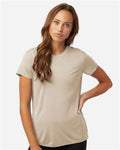 AllPro 48000L Women's Pro-Lock Performance T-Shirt - Sand - model front