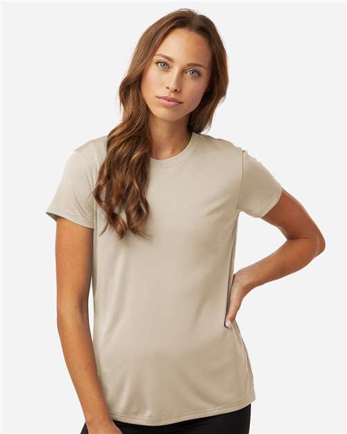 AllPro 48000L Women's Pro-Lock Performance T-Shirt - Sand - model front