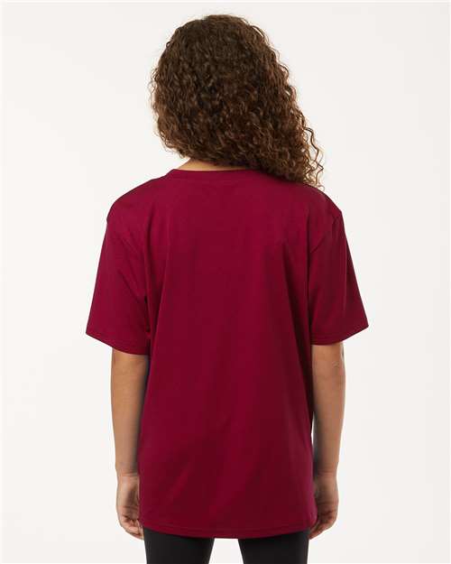 AllPro 48000Y Youth Pro-Lock Performance T-Shirt - Cardinal - model back