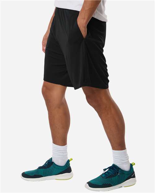 AllPro 48SH0 Men's Pro-Lock Performance 7" Shorts with Pockets - Black - model side