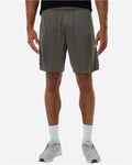 AllPro 48SH0 Men's Pro-Lock Performance 7" Shorts with Pockets - Charcoal - model front