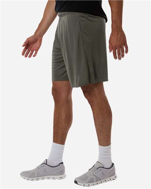 AllPro 48SH0 Men's Pro-Lock Performance 7" Shorts with Pockets - Charcoal - model side