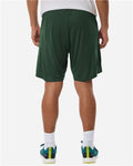 AllPro 48SH0 Men's Pro-Lock Performance 7" Shorts with Pockets - Forest Green - model back