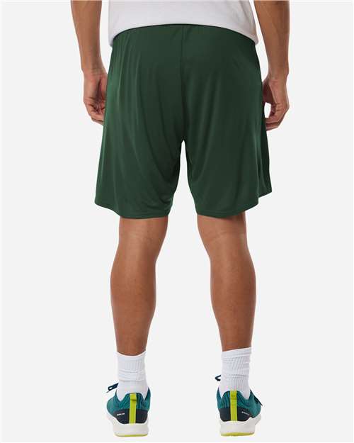 AllPro 48SH0 Men's Pro-Lock Performance 7" Shorts with Pockets - Forest Green - model back