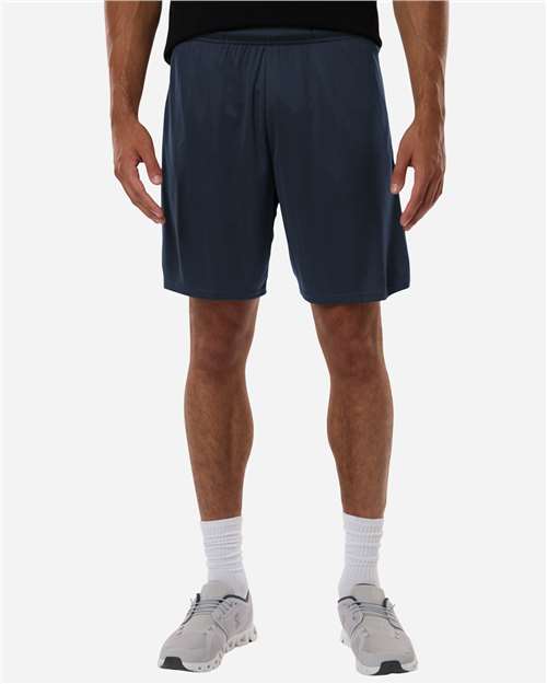 AllPro 48SH0 Men's Pro-Lock Performance 7" Shorts with Pockets - Navy - model front