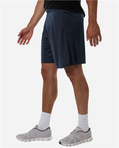 AllPro 48SH0 Men's Pro-Lock Performance 7" Shorts with Pockets - Navy - model side