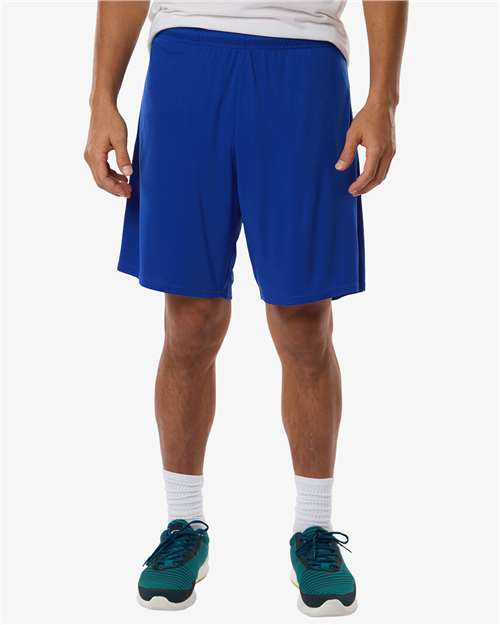 AllPro 48SH0 Men's Pro-Lock Performance 7" Shorts with Pockets - Royal - model front
