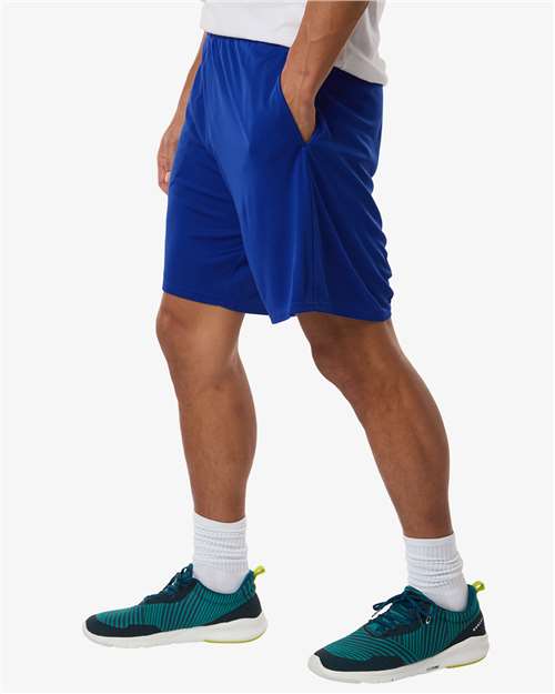 AllPro 48SH0 Men's Pro-Lock Performance 7" Shorts with Pockets - Royal - model side
